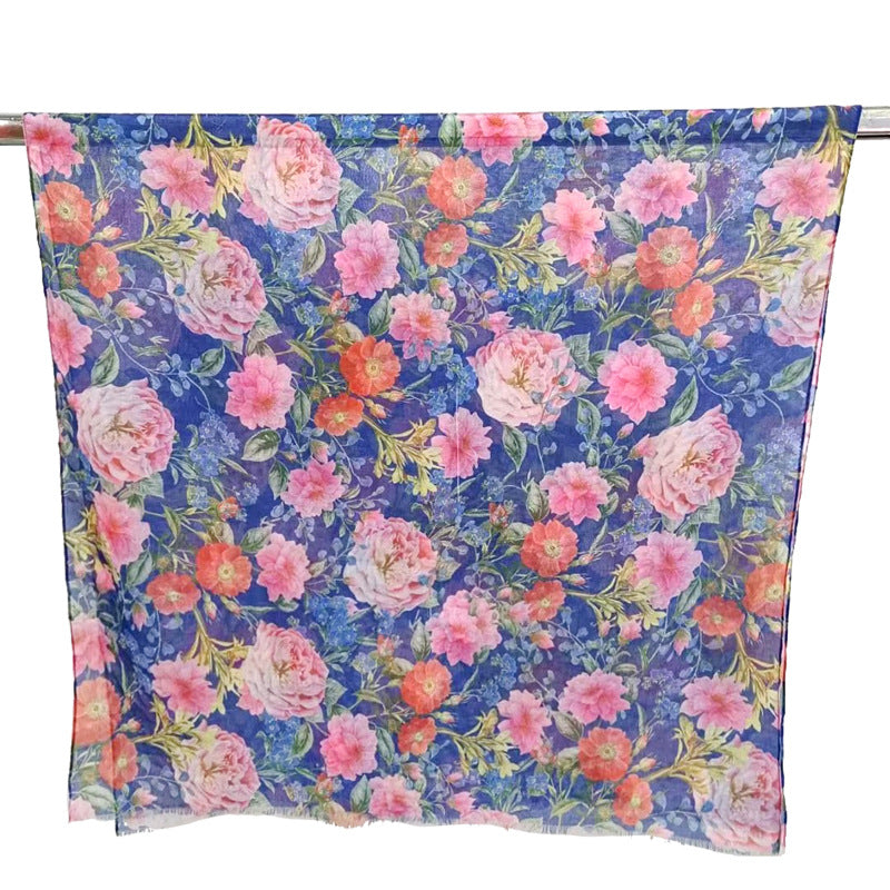 50 Floral scarf shawl plain hijab