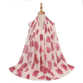 MSL333  New spring and summer pearl chiffon digital printing color scarf New spring and summer pearl chiffon digital printing color scarf