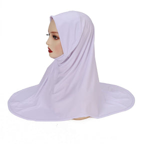 MSL352Double layer round edge headscarf high elastic gauze scarf