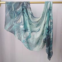 JB020  Fashion Single Stitch Printed Modal Hijab
