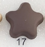 GR0631  Star-shaped magnetic silk scarf fixing buckle 51 colors available