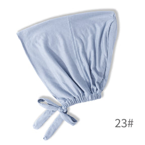 BD-01  Adjustable mercerized cotton jersey strap Muslim hat bottom cap