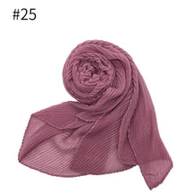 ND349  Plain Breathable Voile Twill Crinkle Hijab