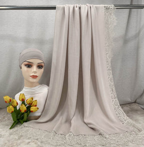 HY002  Elegant Plain Breathable Modal Hijab + Undercap Set