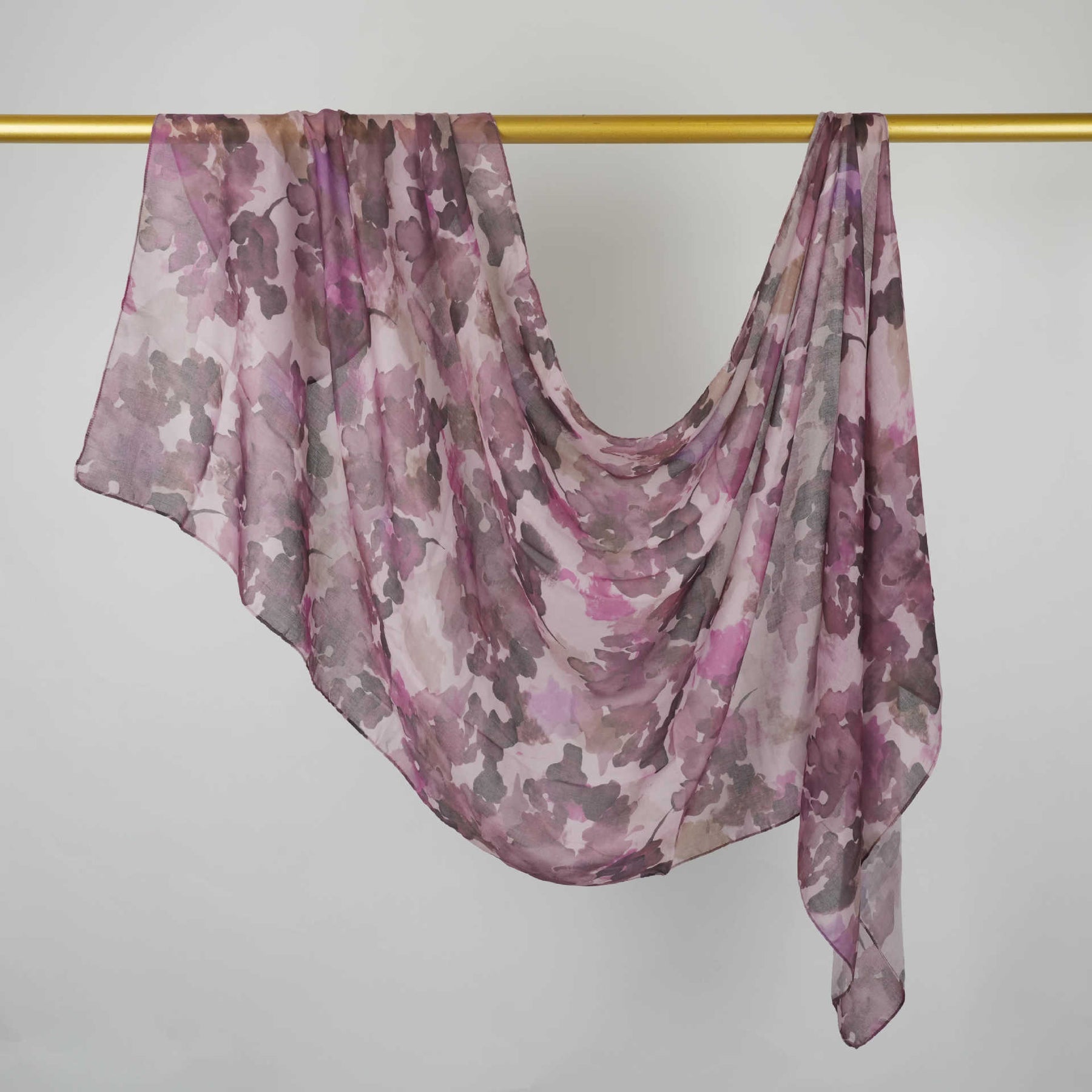 BF007  Polyester-cotton tie-dye watercolor hijab