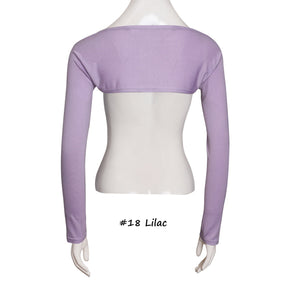 YZ17  Solid color modal cotton bottoming shoulder sleeves