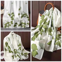 21203  Printed Extra-Long Lightweight Polyester Layering Scarf