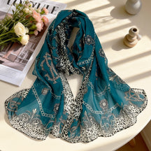 XX2001   Versatile Printed Chiffon Scarf
