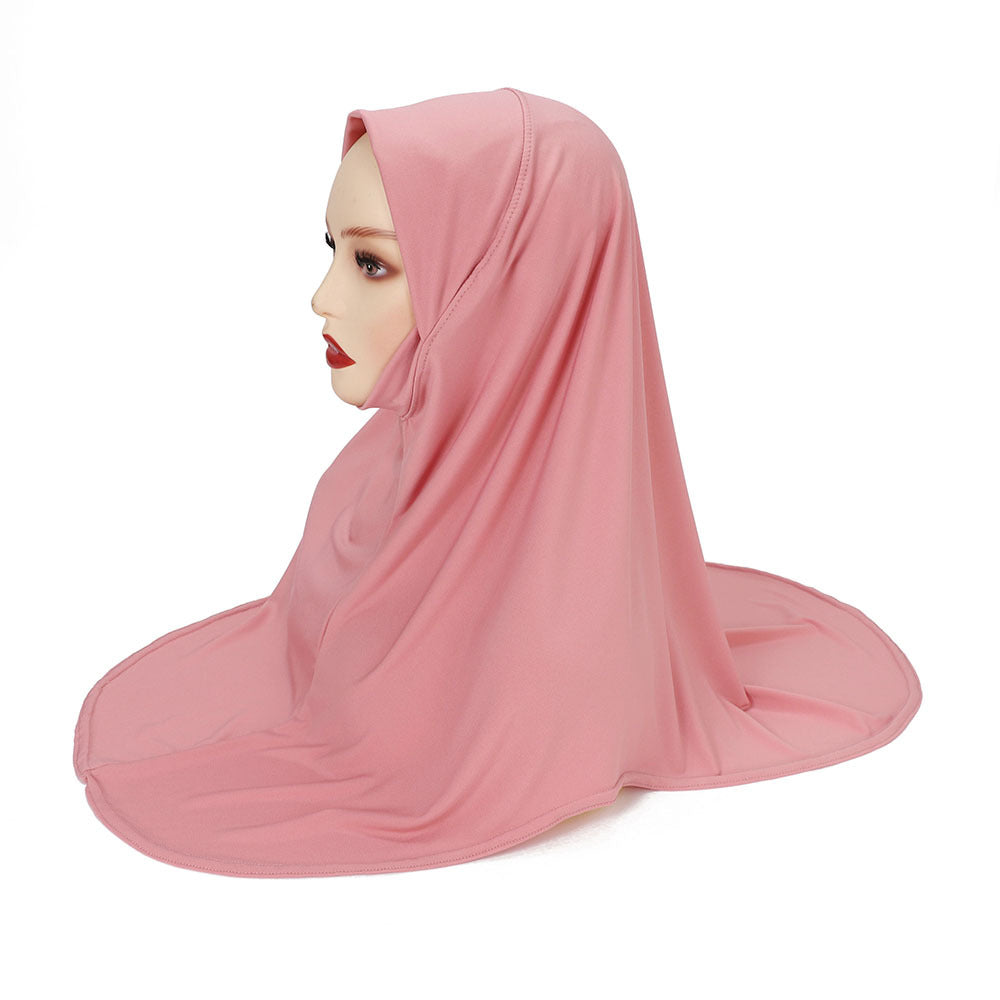 MSL352Double layer round edge headscarf high elastic gauze scarf