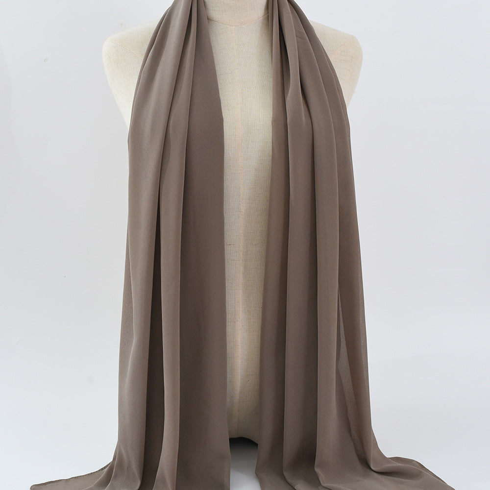 G50 132 warna Tudung chiffon mutiara