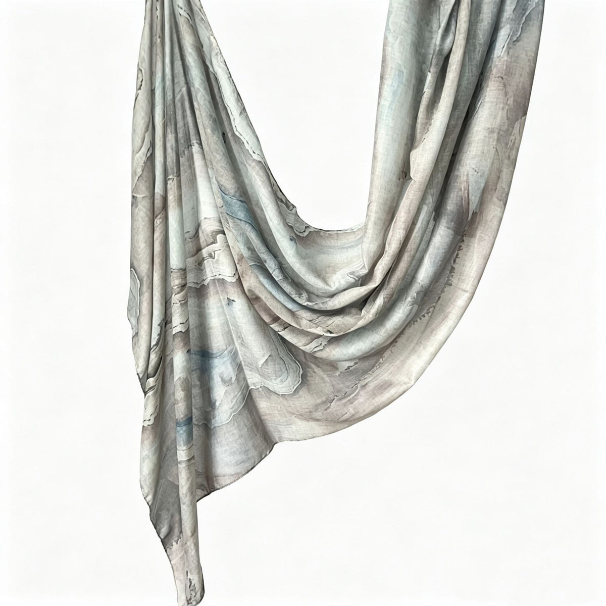 JB030 Printed Double-Sided Polyester Cotton Hijab