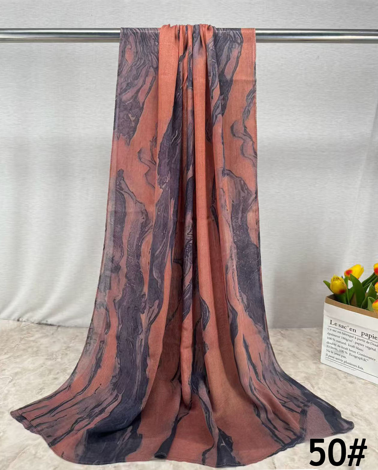 HY013 Soft & Breathable Single Needle Modal Hijab