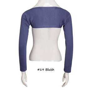 YZ17  Solid color modal cotton bottoming shoulder sleeves
