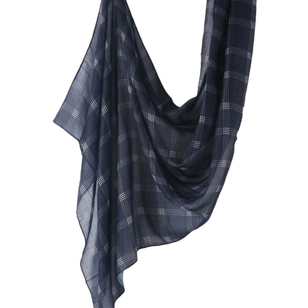 WJ001  Printed Tie-Dye Polyester Long Hijab