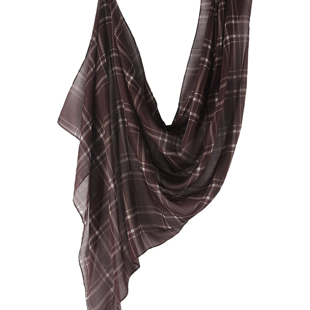 WJ001  Printed Tie-Dye Polyester Long Hijab