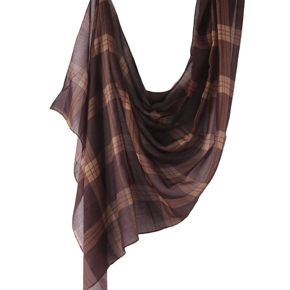 WJ001  Printed Tie-Dye Polyester Long Hijab