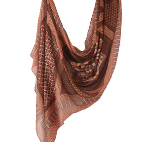 WJ001  Printed Tie-Dye Polyester Long Hijab