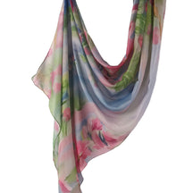 WJ001  Printed Tie-Dye Polyester Long Hijab