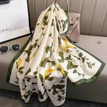 21203  Printed Extra-Long Lightweight Polyester Layering Scarf