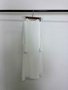 23591 Children's Solid Color Ruffle Dress & Shawl Set