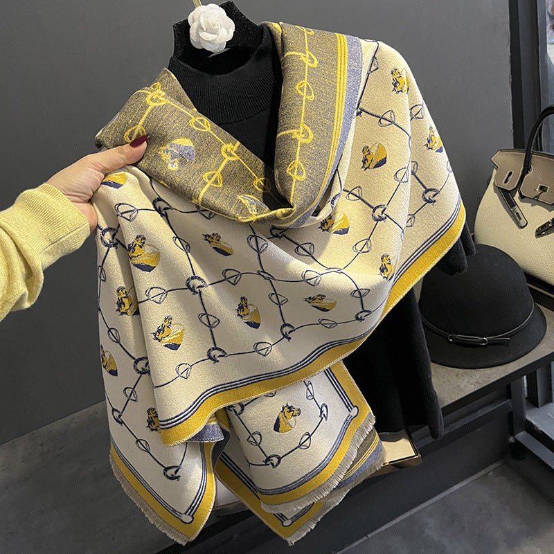 10108 50colors high quality printed winter scarf shawl