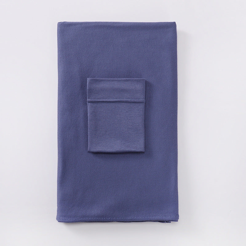 MSL284 set tudung instant cotton plain cotton bawah cap