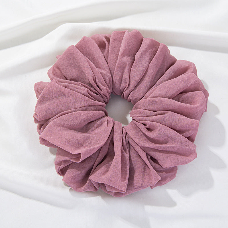 WJA299  Large size ladies' big head bouquet chiffon large intestine circle hairband