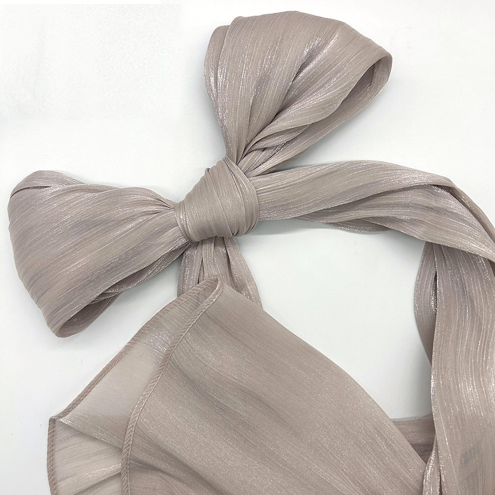 JS005  Island Satin Crepe Long Scarf