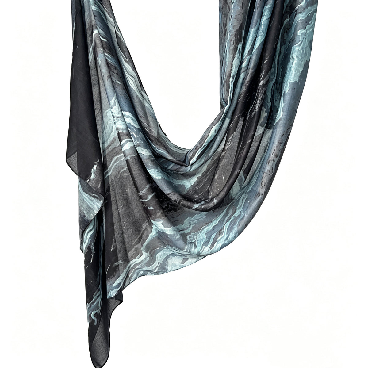 JB030 Printed Double-Sided Polyester Cotton Hijab