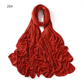 YZ101  Small-Size Plain Mercerized Cotton Jersey Hijab