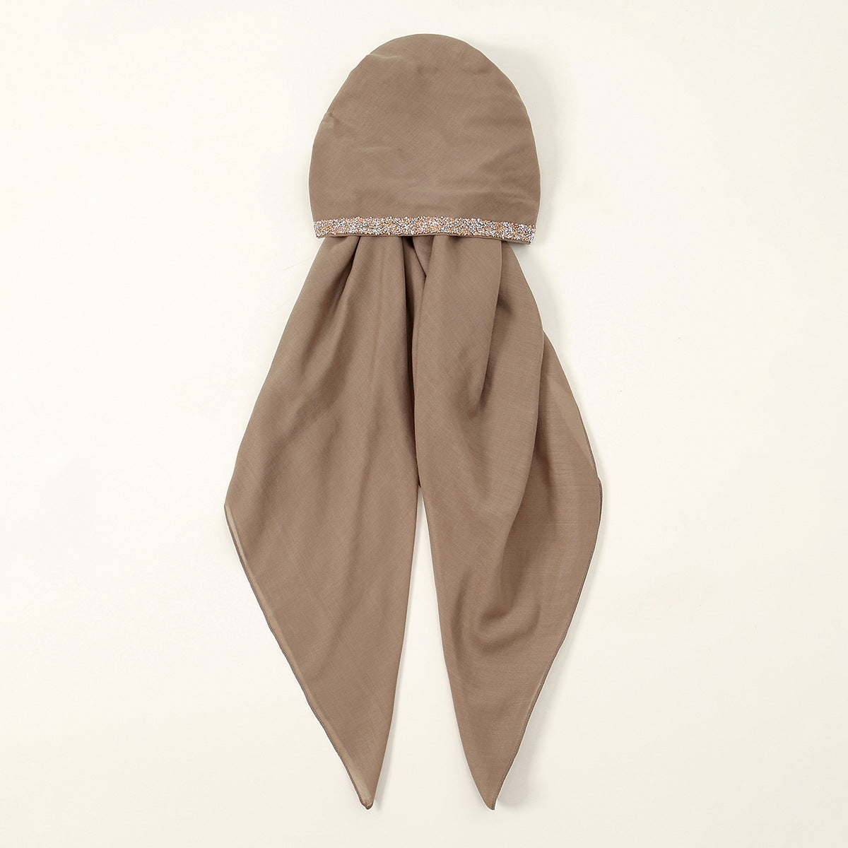 RS009  Rhinestone Bucket Hat Scarf