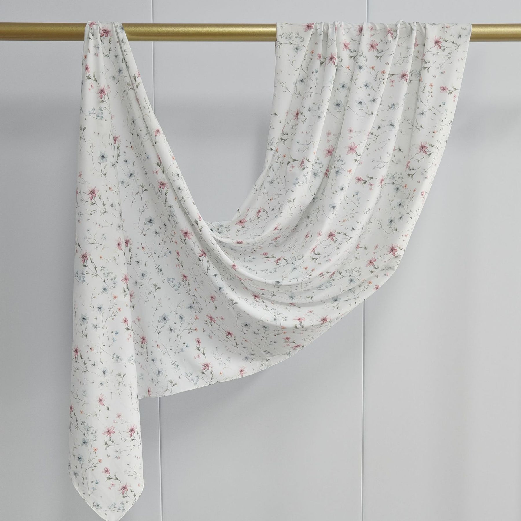 JBWJ001  Soft Modal Watercolor Printed Double-Sided Ethnic Long Hijab