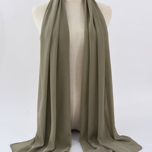 G50 132 colores Hijab de gasa perla