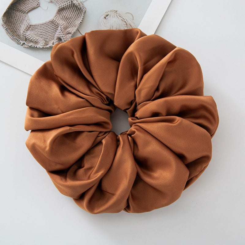 WJA299  Large size ladies' big head bouquet chiffon large intestine circle hairband