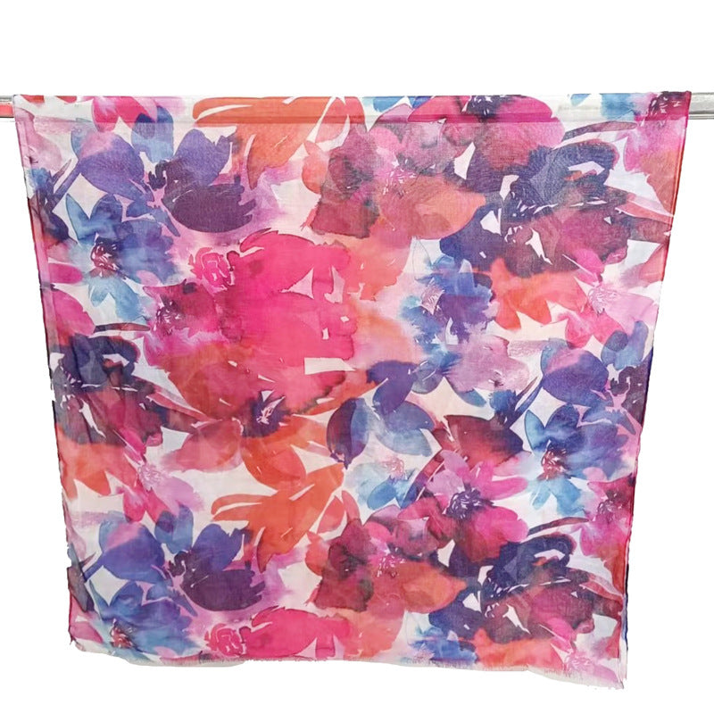 50 Floral scarf shawl plain hijab