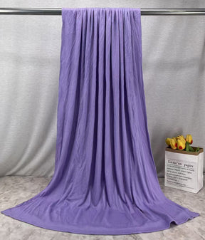 HY017  Plain Bamboo Fiber Ribbed Jersey Hijab