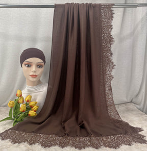 HY002  Elegant Plain Breathable Modal Hijab + Undercap Set