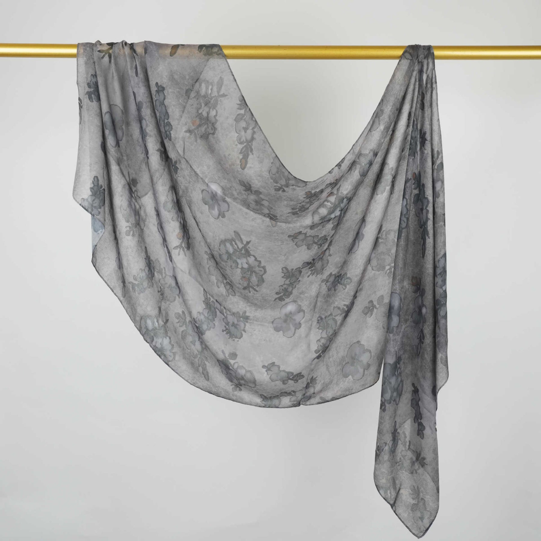 BF007  Polyester-cotton tie-dye watercolor hijab