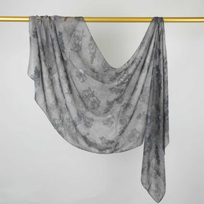 BF007  Polyester-cotton tie-dye watercolor hijab