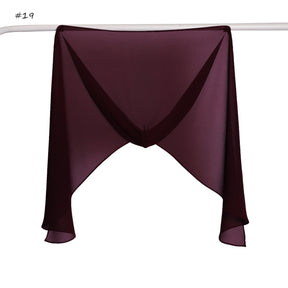 YZ317  Plain Pearl Chiffon Hijab with Built-in Magnetic Closure