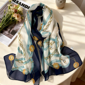 XX2001   Versatile Printed Chiffon Scarf