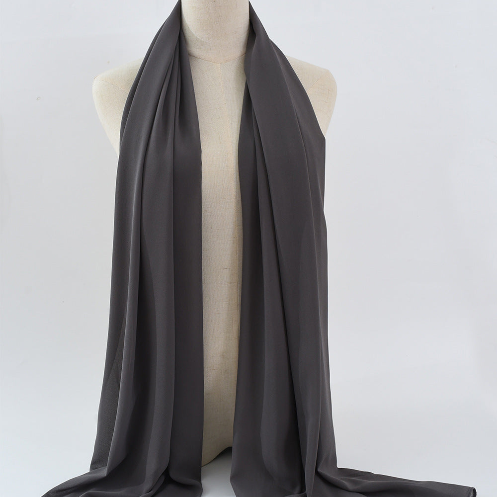 G50 132 warna Tudung chiffon mutiara