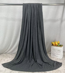 HY017  Plain Bamboo Fiber Ribbed Jersey Hijab