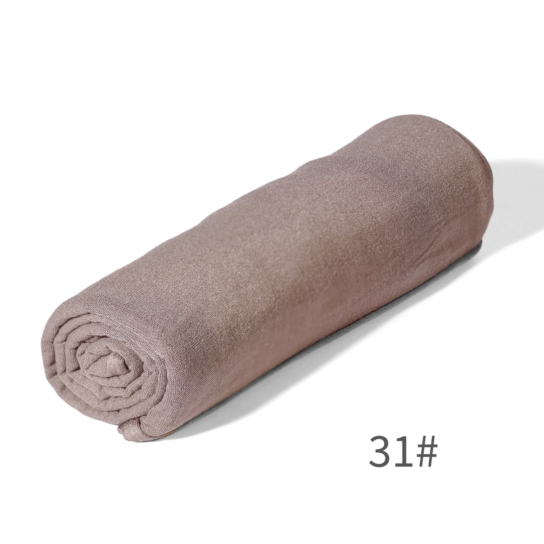 GRD14  Plain Asymmetric Mercerized Cotton Jersey Wrap Hijab