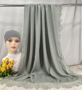 HY002  Elegant Plain Breathable Modal Hijab + Undercap Set