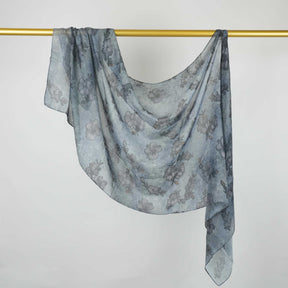 BF007  Polyester-cotton tie-dye watercolor hijab