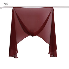 YZ317  Plain Pearl Chiffon Hijab with Built-in Magnetic Closure