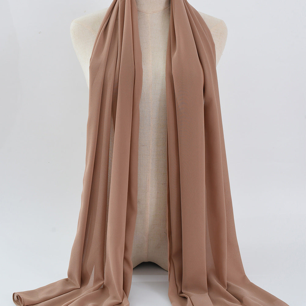 G50 132 warna Tudung chiffon mutiara