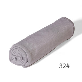 GRD14  Plain Asymmetric Mercerized Cotton Jersey Wrap Hijab