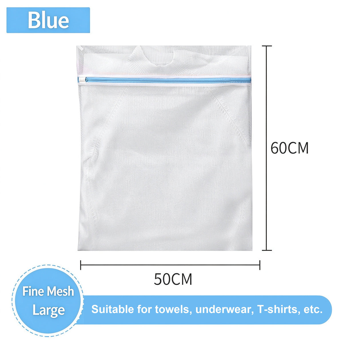 Thickened Chunky Fine Laundry Polyester Mesh Bag - Color Option